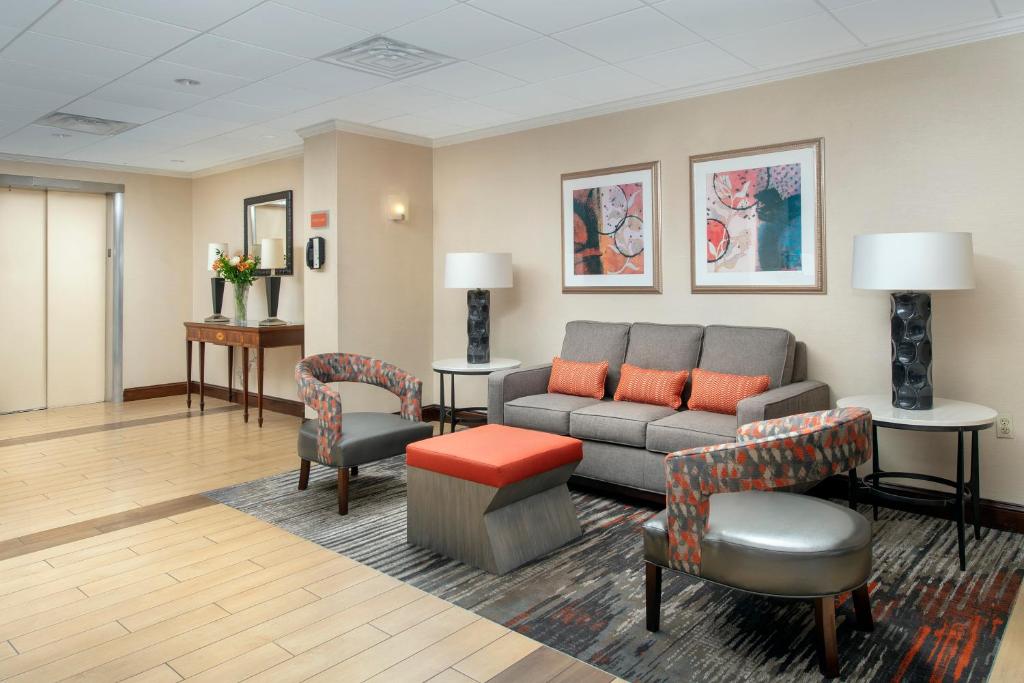 Lobby seating area